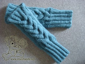 Fingerless Gloves Knitting Pattern · Crazy Hands Knitting