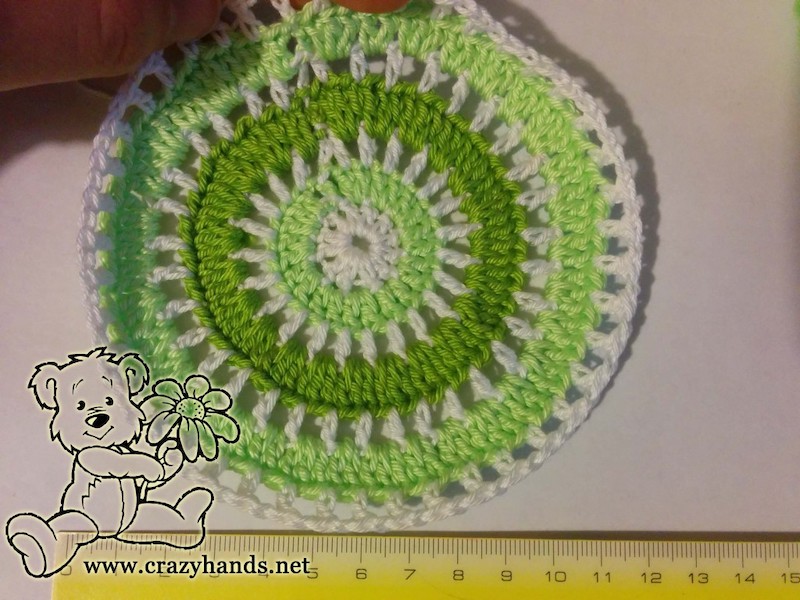 crochet baby boy hat for spring - step five