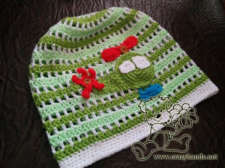 Crochet Baby Boy Hat Free Pattern · Crazy Hands