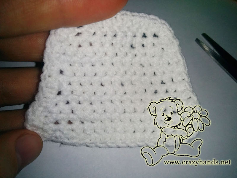 crochet bunny's body