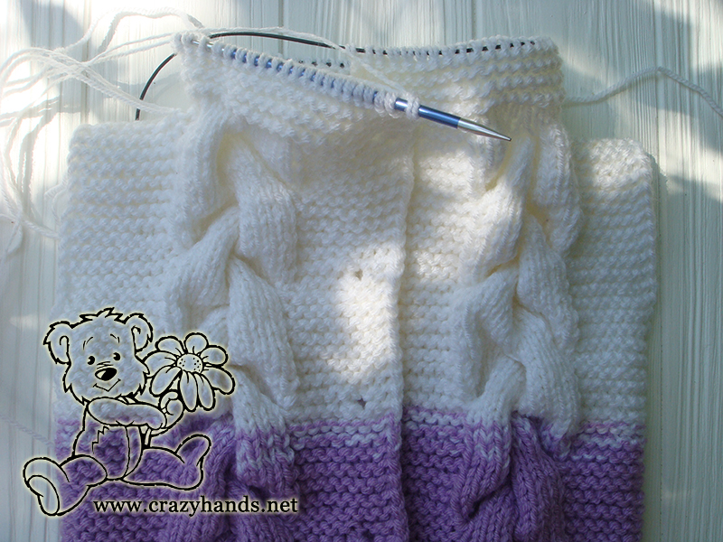 Baby Knit Romper Pattern: Starting the Hood
