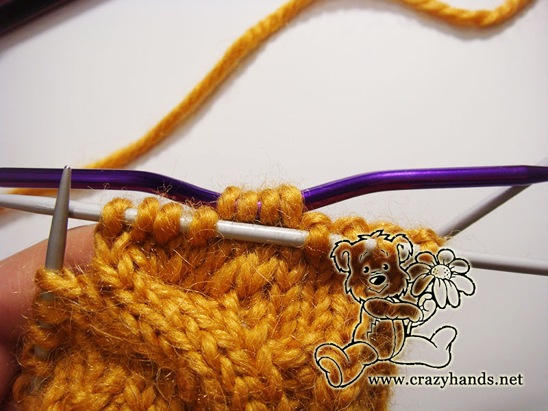 cable four back c4b stitch - step two