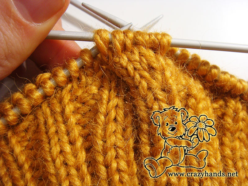 cable four front knit stitch - step four