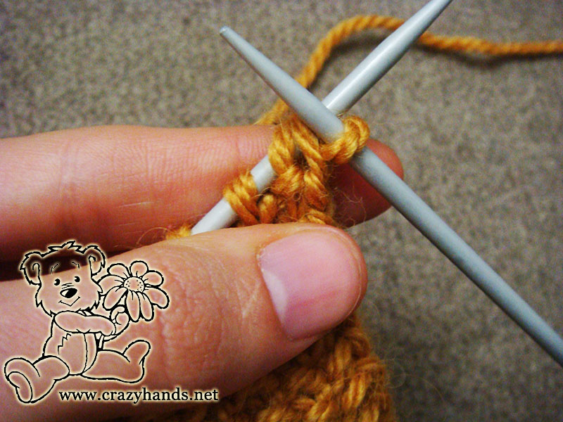 how to bind off stitches - step two