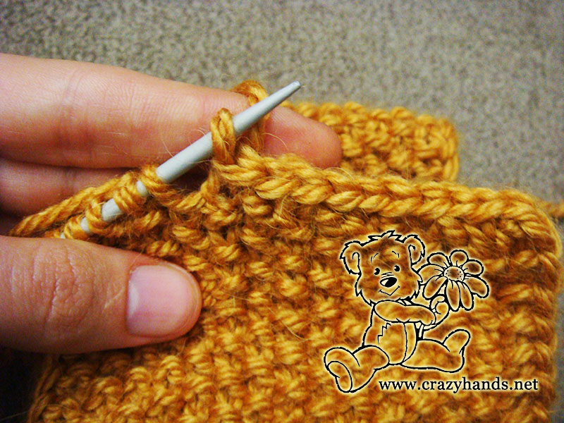 how to bind off stitches - step five