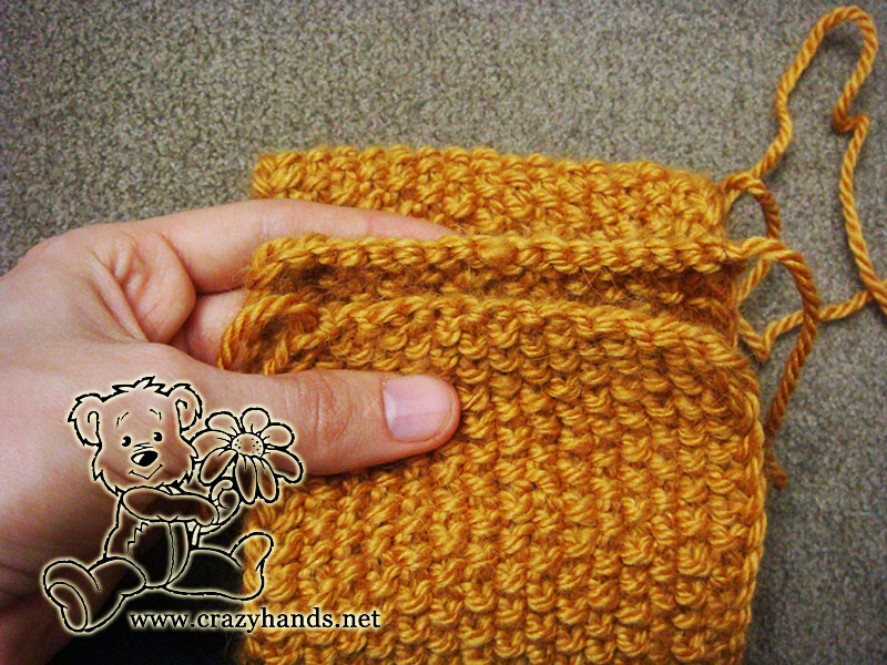how to bind off stitches - step six