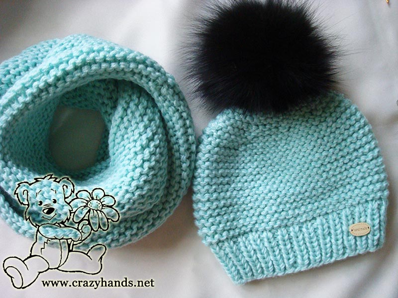 Ocean Blue Knitted Baby Hat · Crazy Hands Knitting