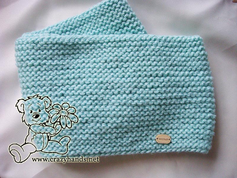 knit infinity scarf pattern for baby