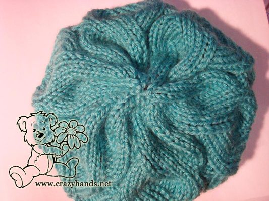 Azure Cable Knit Hat Free Pattern · Crazy Hands