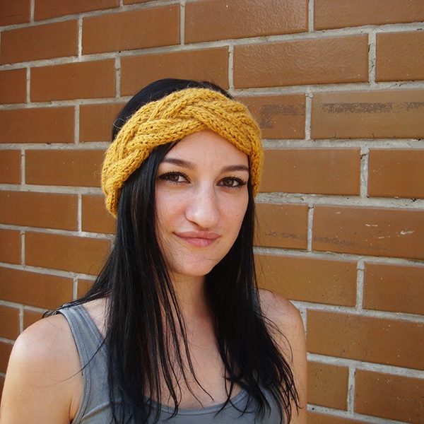 Ads-Free Bulky Braided Knit Headband Pattern · Crazy Hands