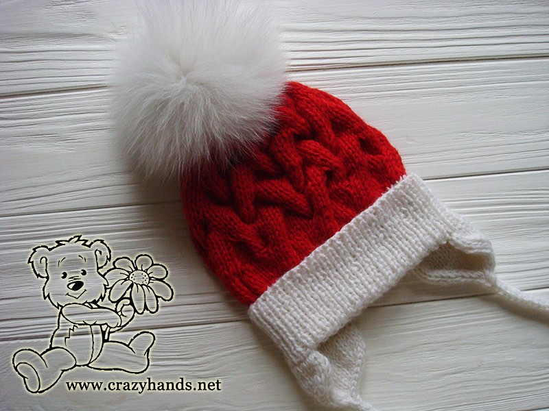 santa-cable-winter-knit-hat-baby-earflaps