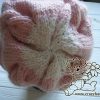 shaping crown of the marshmallow cable knit hat