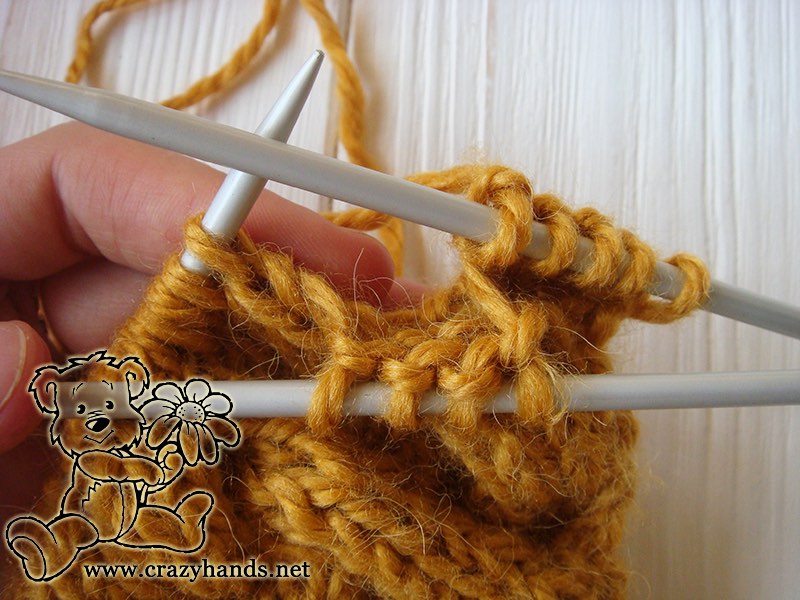Step 1 - Cable 4 Front Stitch Honey-Butterscotch Ear Warmers