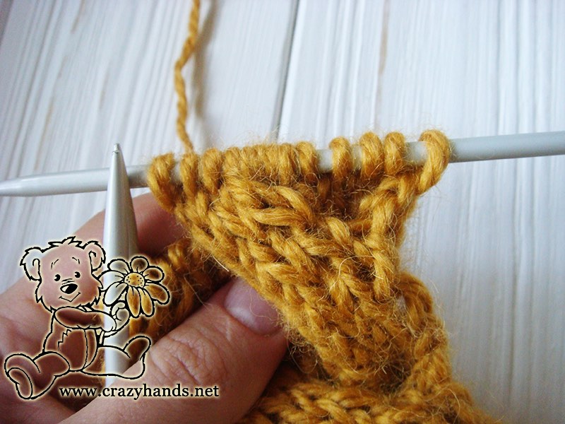 Step 3 - Cable 4 Front Stitch Honey-Butterscotch Ear Warmers