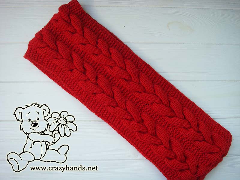 cable knit baby infinity scarf pattern