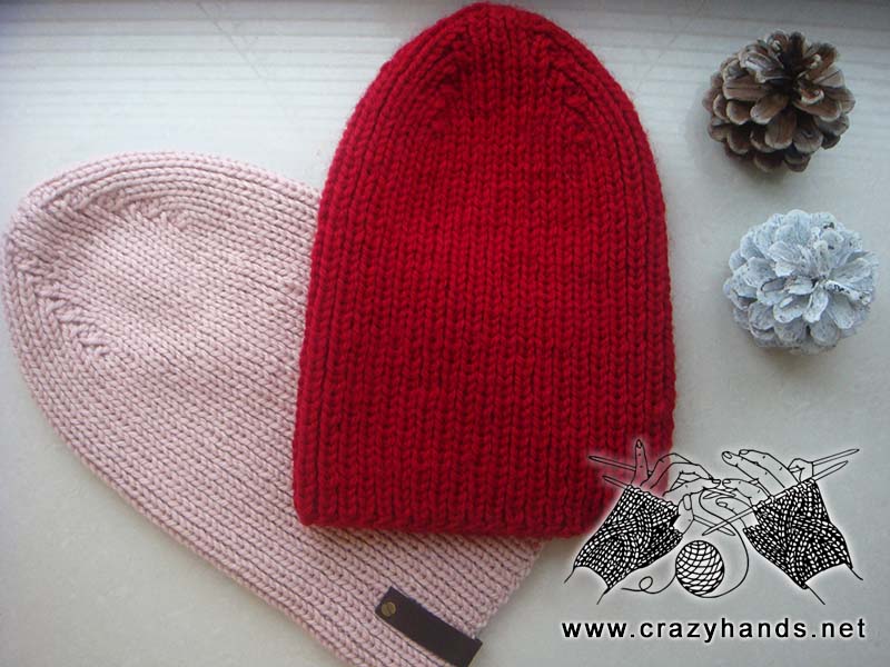 Queen Ribbed Knit Beanie Crazy Hands