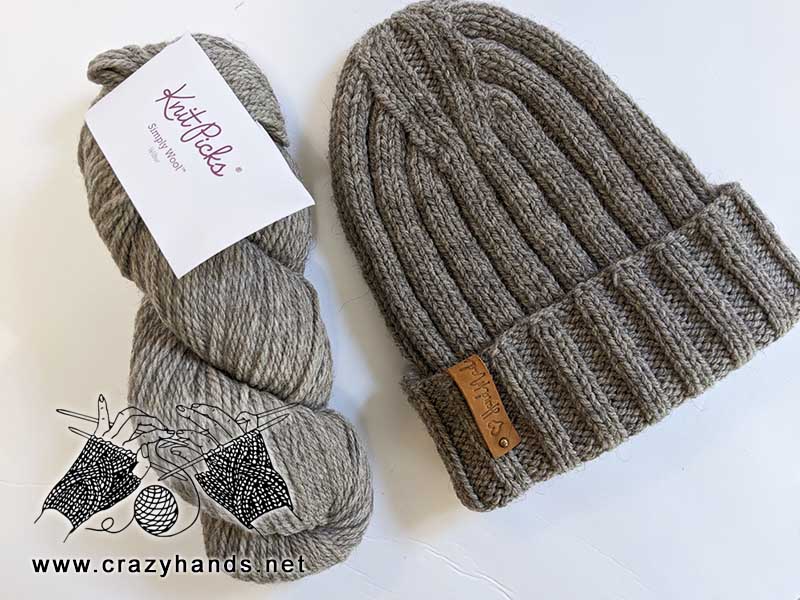 wool blend Knitted ribbed beanie