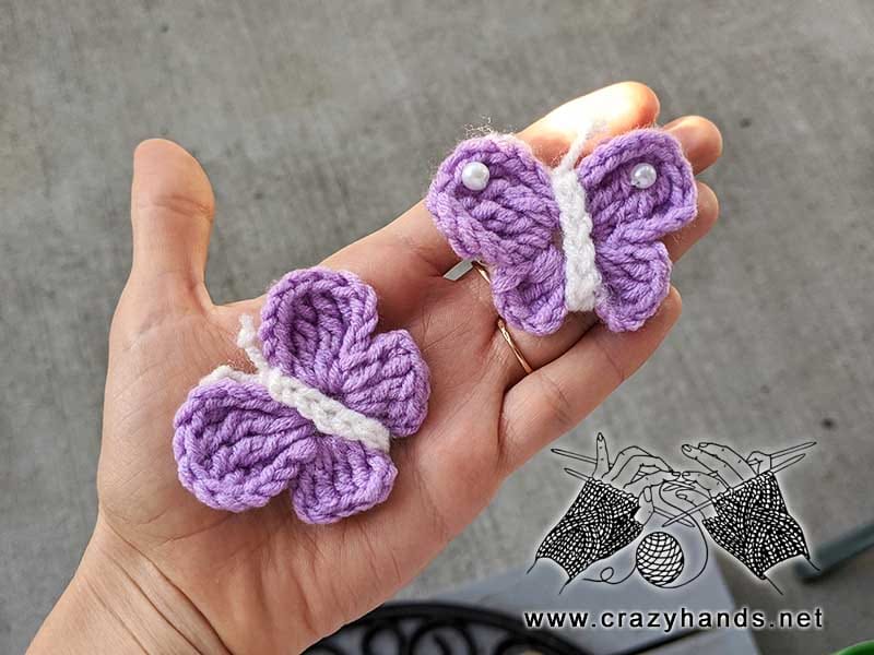 Easy & Quick Crochet Butterfly Free Pattern for Beginners · Crazy Hands
