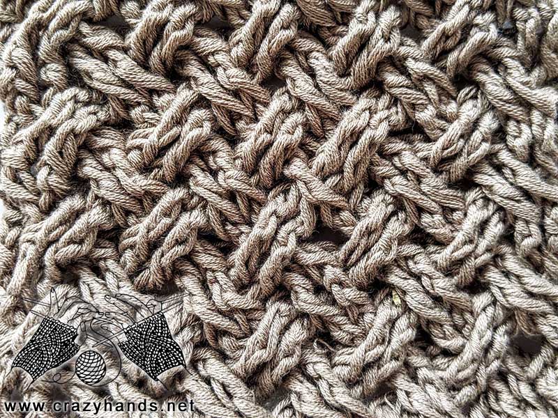 celtic weave crochet stitch pattern