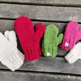 Bulky Toddler-Size Knit Mittens Free Pattern · Crazy Hands