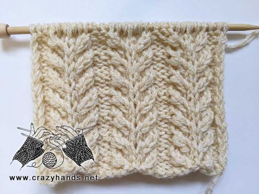 Foxgloves Knit Stitch Pattern · Crazy Hands