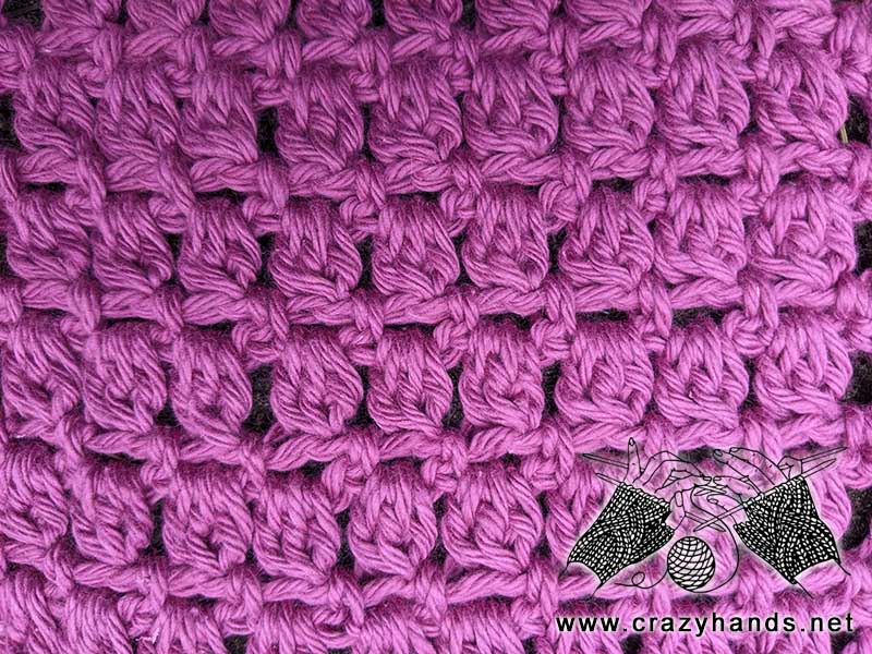Crochet Cluster Stitch Pattern · Crazy Hands