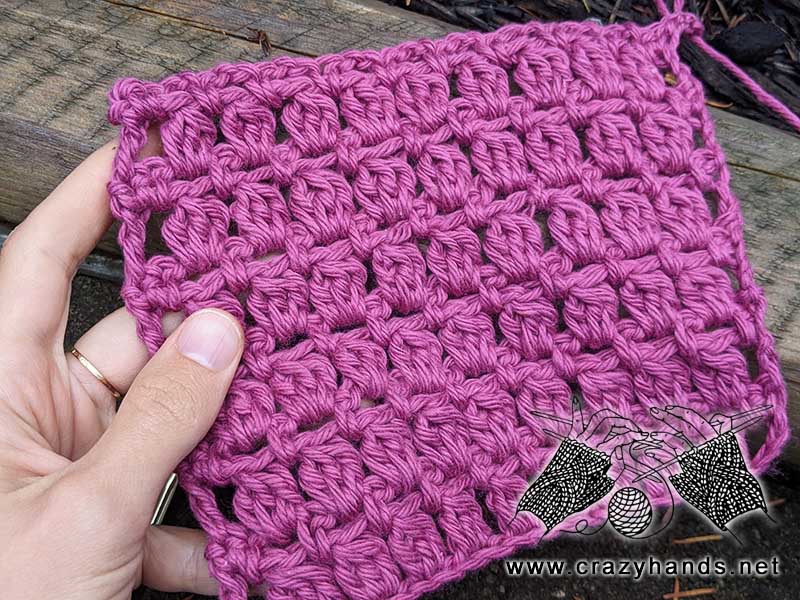 crochet cluster stitch pattern