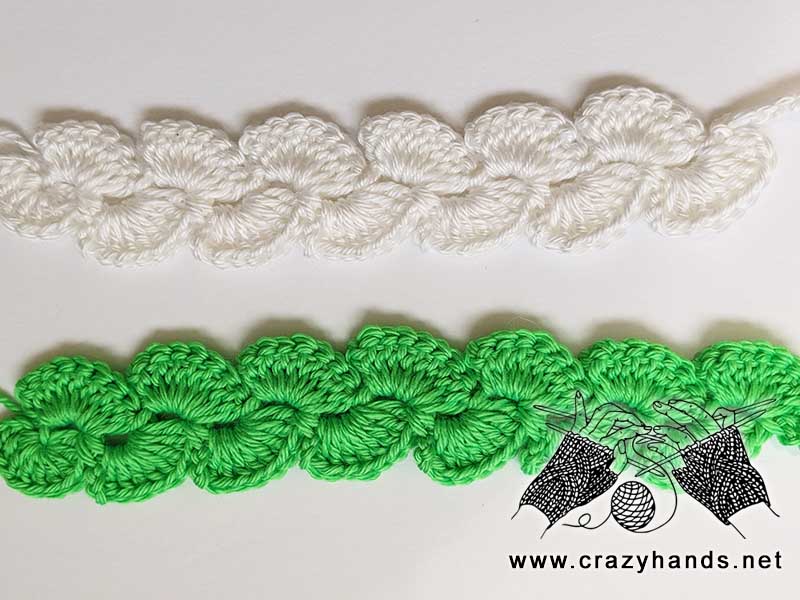 crochet lace headband or bookmark