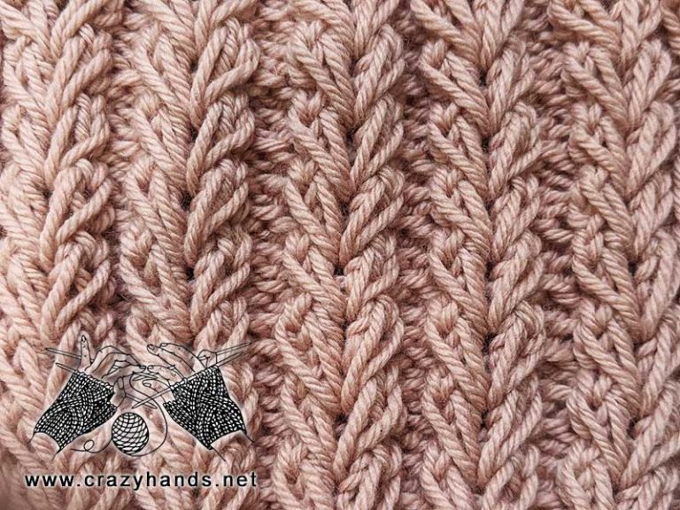 Ribbed 3x2 Knit Stitch Free Pattern · Crazy Hands