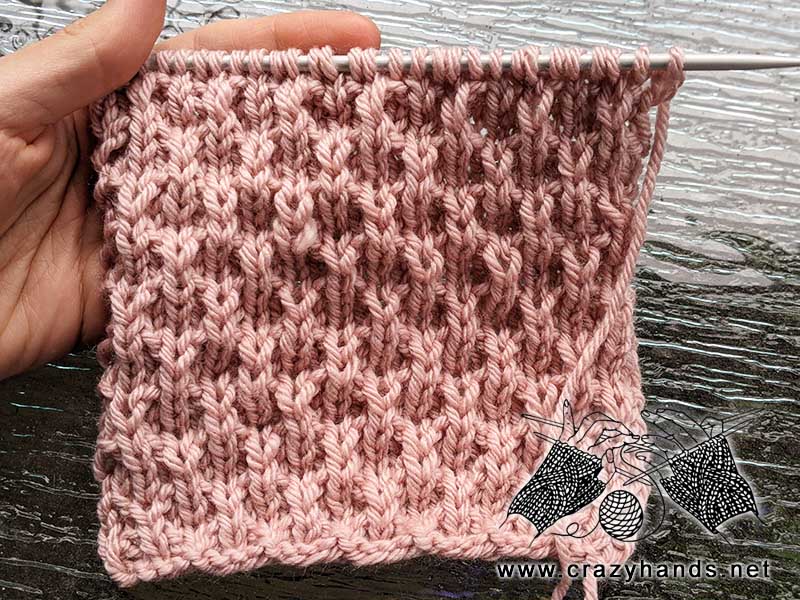 Aurora knit stitch pattern