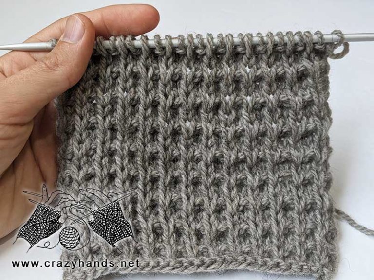 Fish Scale Knit Stitch Free Pattern · Crazy Hands