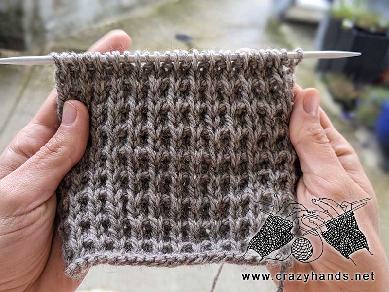 Fish Scale Knit Stitch Free Pattern · Crazy Hands