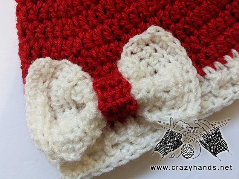 crochet pattern of a big bow