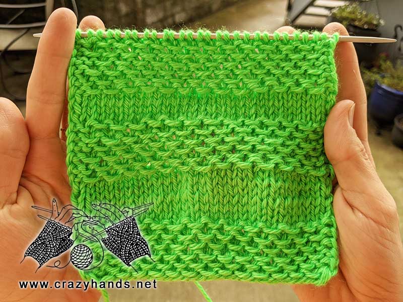 armour knit stitch pattern