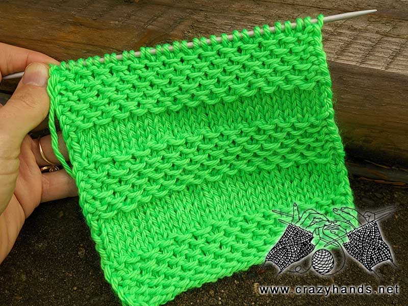 armour knit stitch for hats and cowls