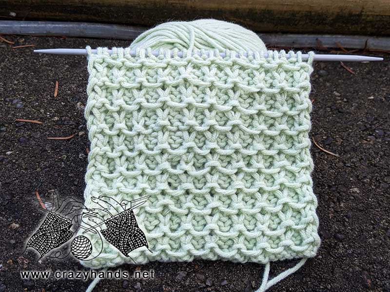 caring touch knit stitch pattern