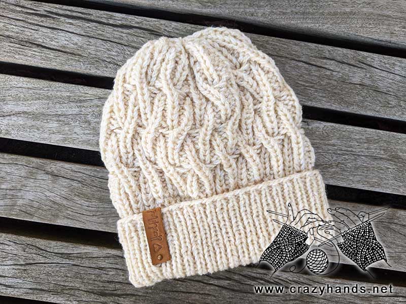 liana bulky cable knit hat pattern
