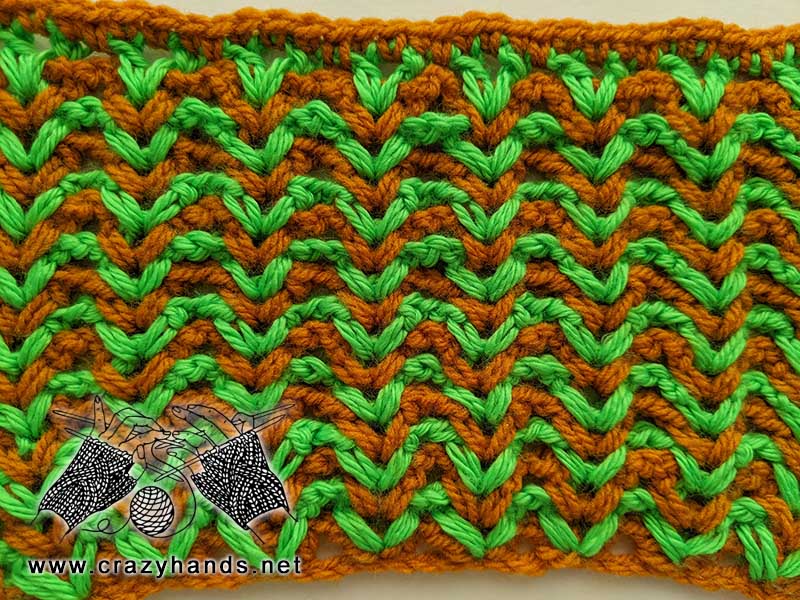 crochet rio two colors stitch pattern