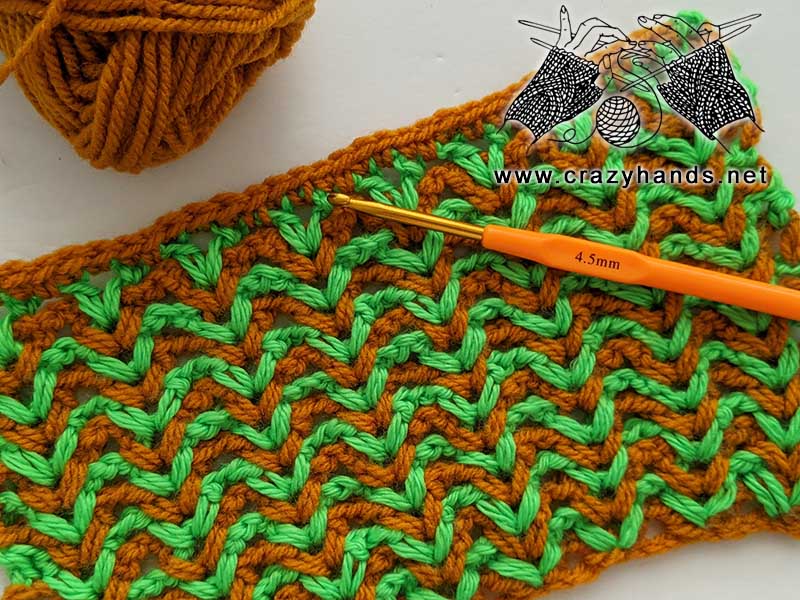 crochet stitch for pillow cases, scarves, and blankets