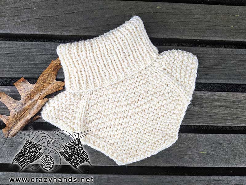 knit turtleneck dickey for toddlers