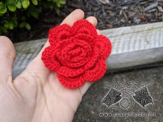 Crochet Damask Rose Pattern · Crazy Hands