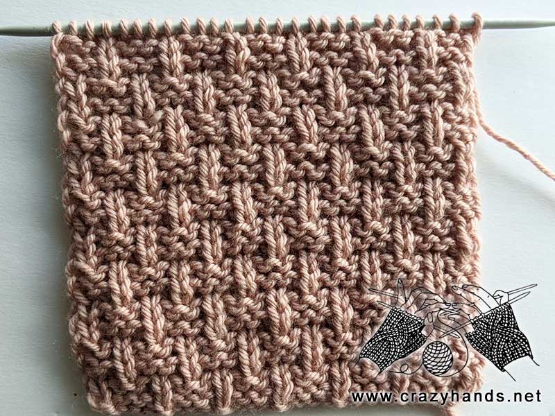 rebar knit stitch pattern for hats, scarves, cardigans, and blankets