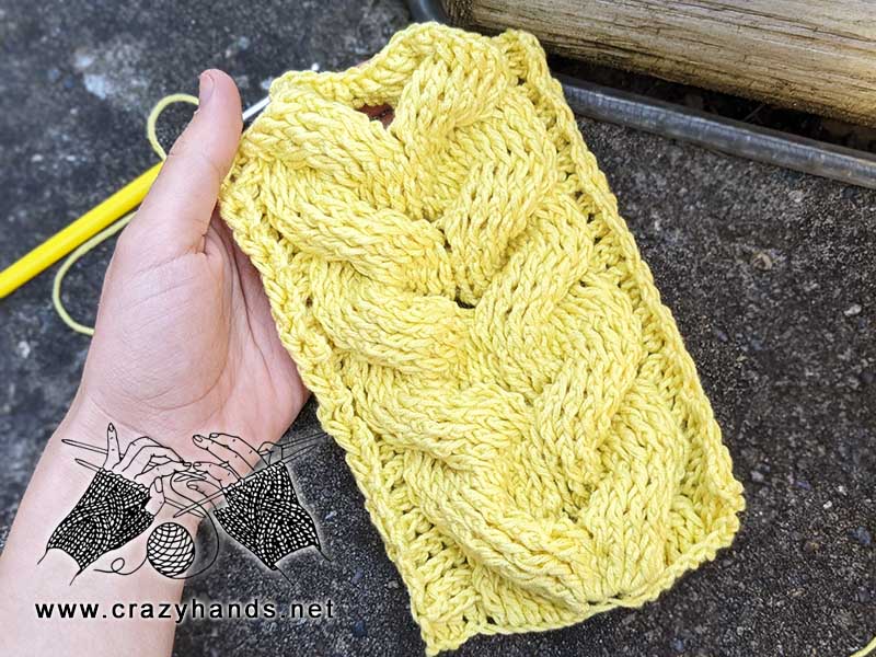 crochet cable headband