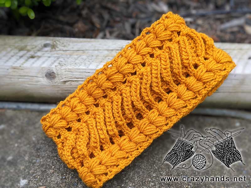 crochet lace ear warmer pattern