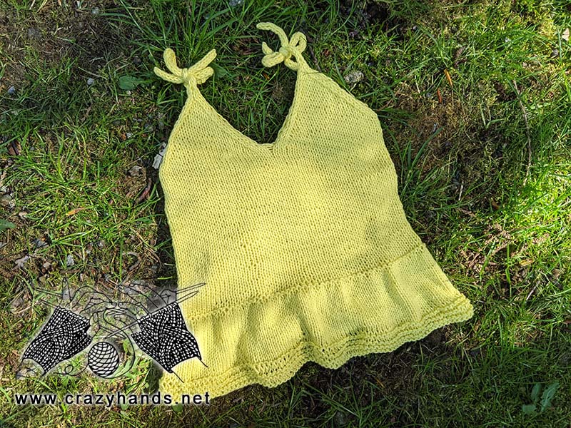 knit summer tank for toddler girl
