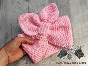 Bunny Ears Knit Headband Free Pattern · Crazy Hands