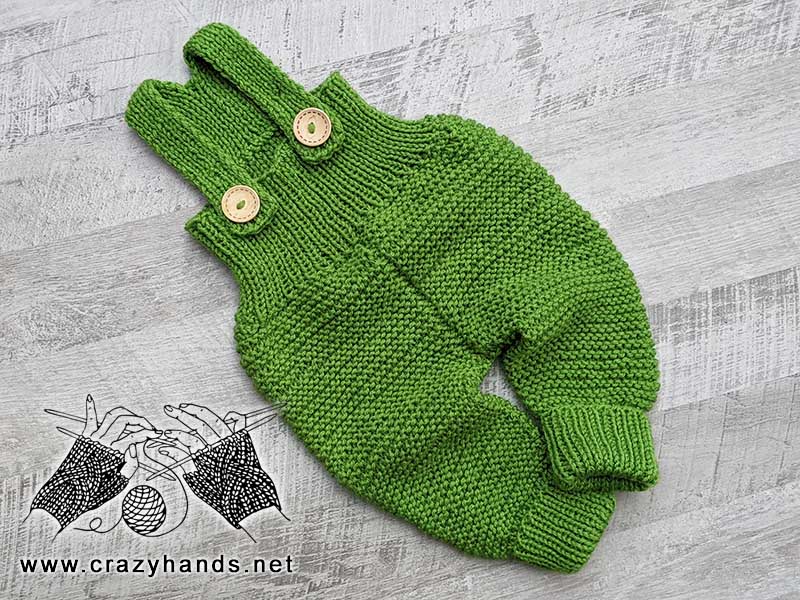 baby knit overall with suspenders