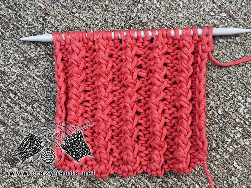 easy regatta knit stitch for cuffs