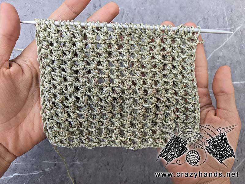 knit net stitch pattern