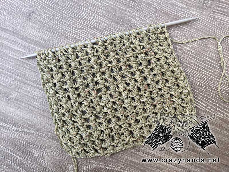 mesh knit stitch pattern